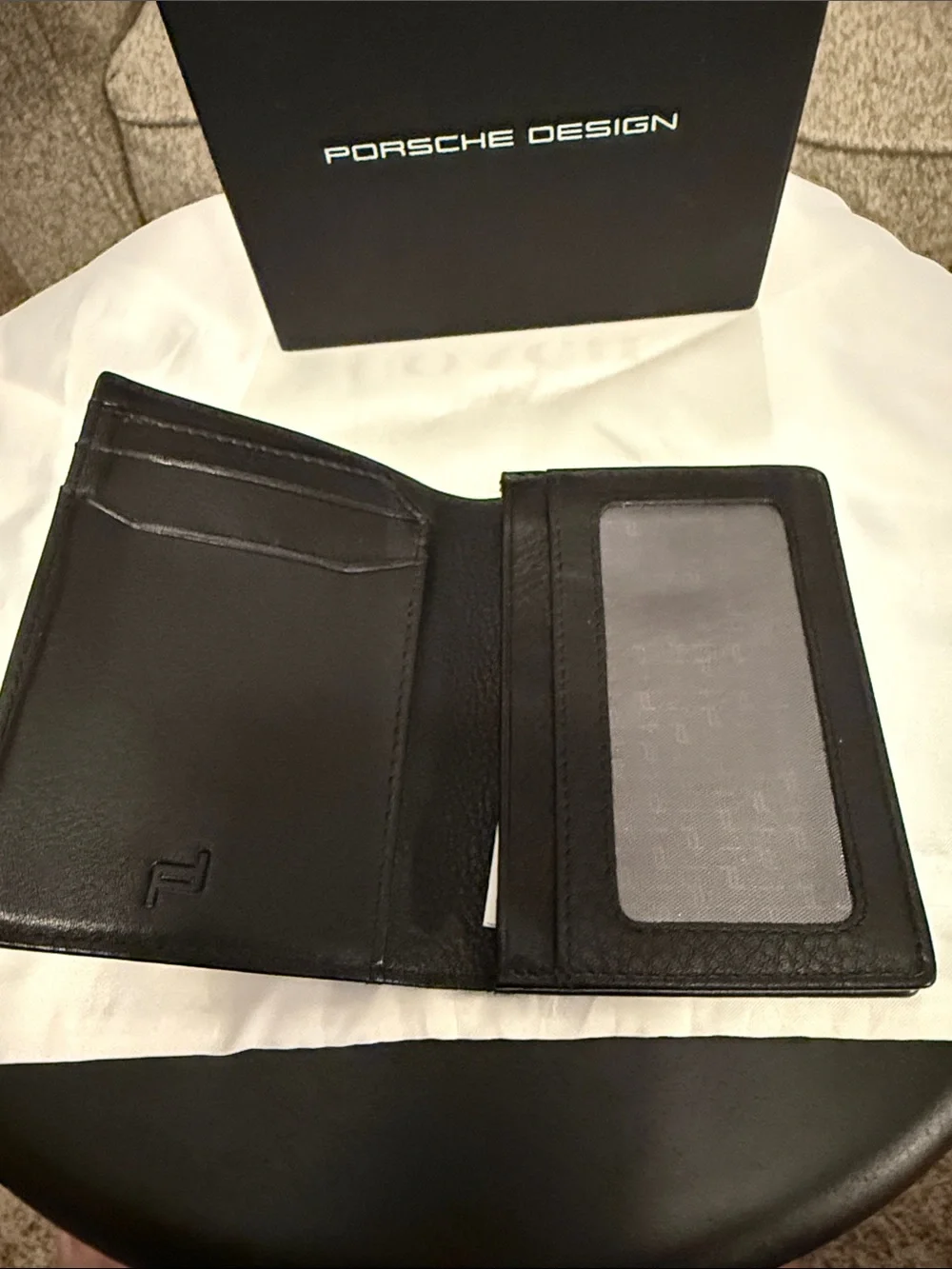 Porsche Design Black Leather Caed Holder Wallet